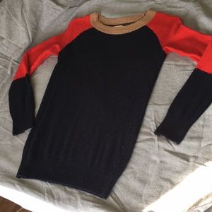 Jcrew factory colorblock waffle sweater